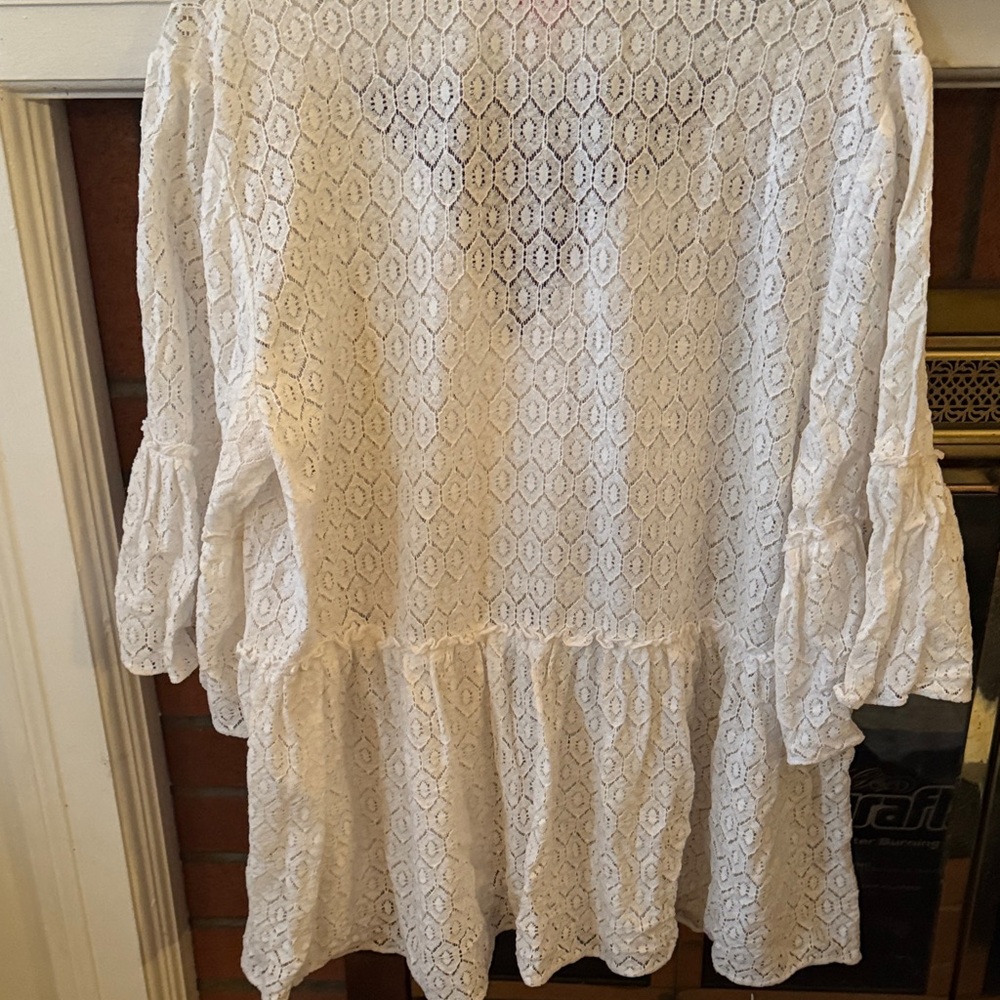 Lilly Pulitzer White Lace Blouse - Picture 4 of 4